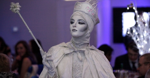 Ice queen performer